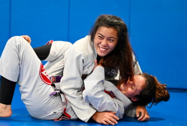 Jiu-Jitsu Fundamentals students training techniques at Gracie Barra Hornsby